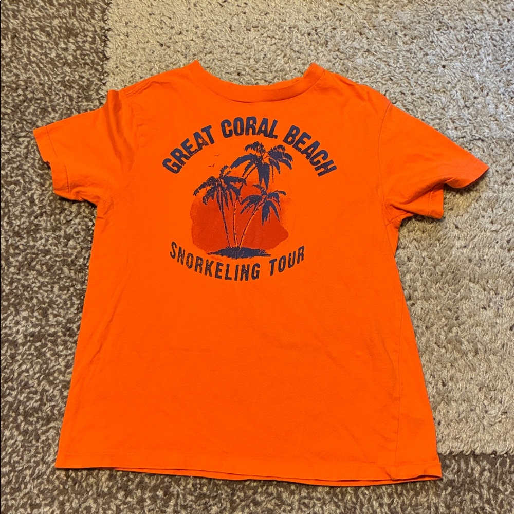 Chaps Vibrant Orange Cotton T-Shirt